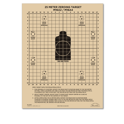 Rite In The Rain 25 Meter Zeroing Target
