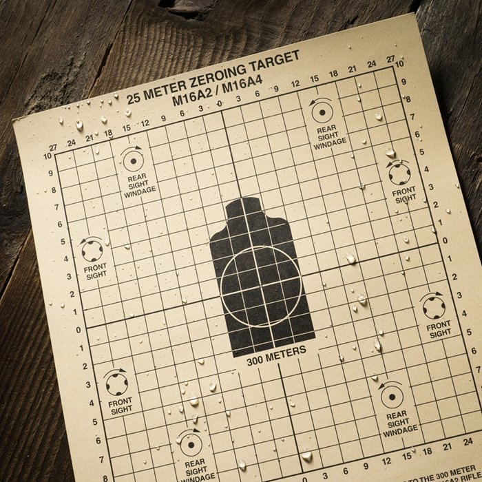 Rite In The Rain 25 Meter Zeroing Target