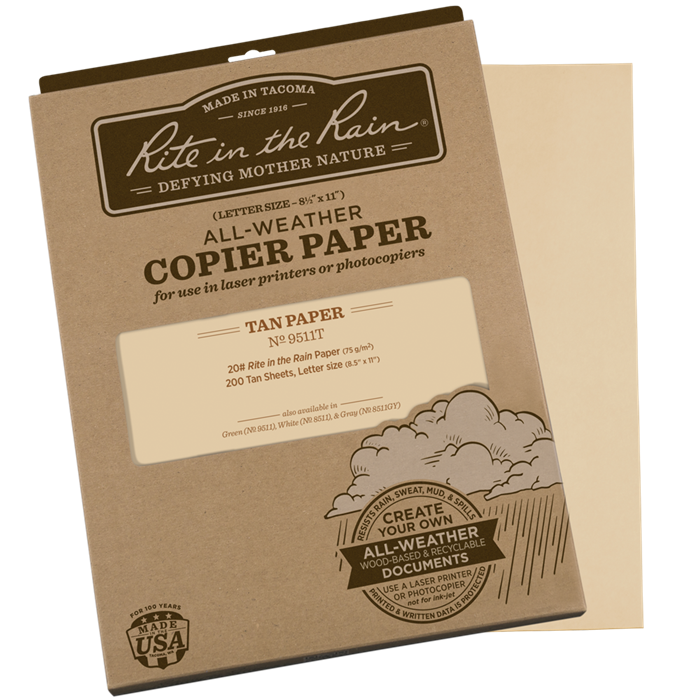 Rite In The Rain Copier Paper - Tan