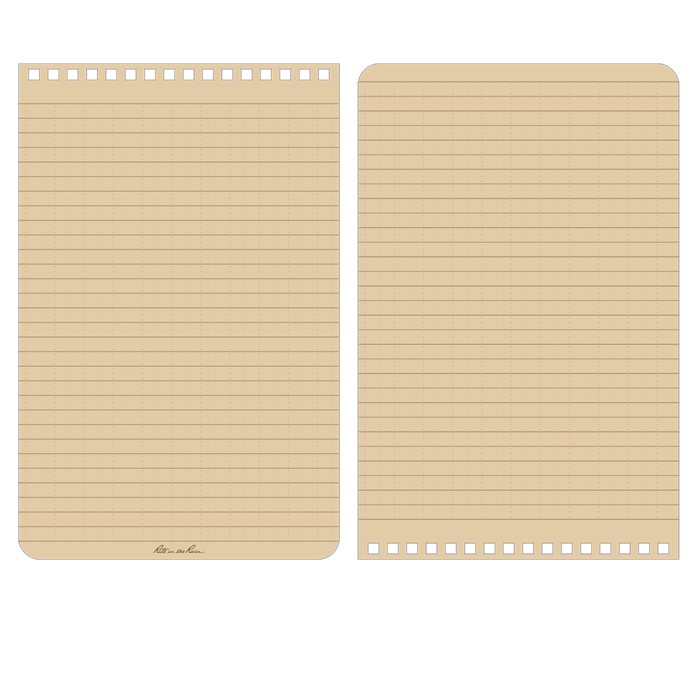 Rite In The Rain Top-Spiral Notebook - TAN