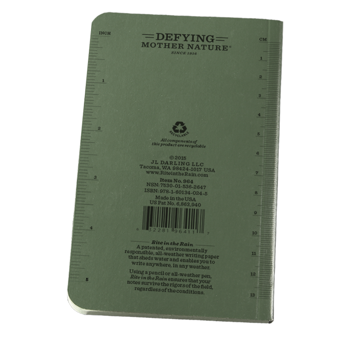 Rite In The Rain Memo Book - Green