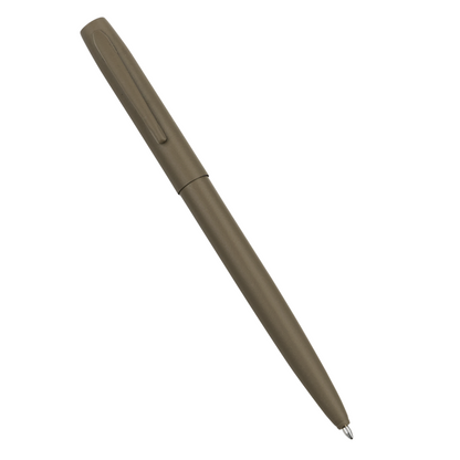 Rite In The Rain Flat Dark Earth Metal Clicker Pen - Black Ink