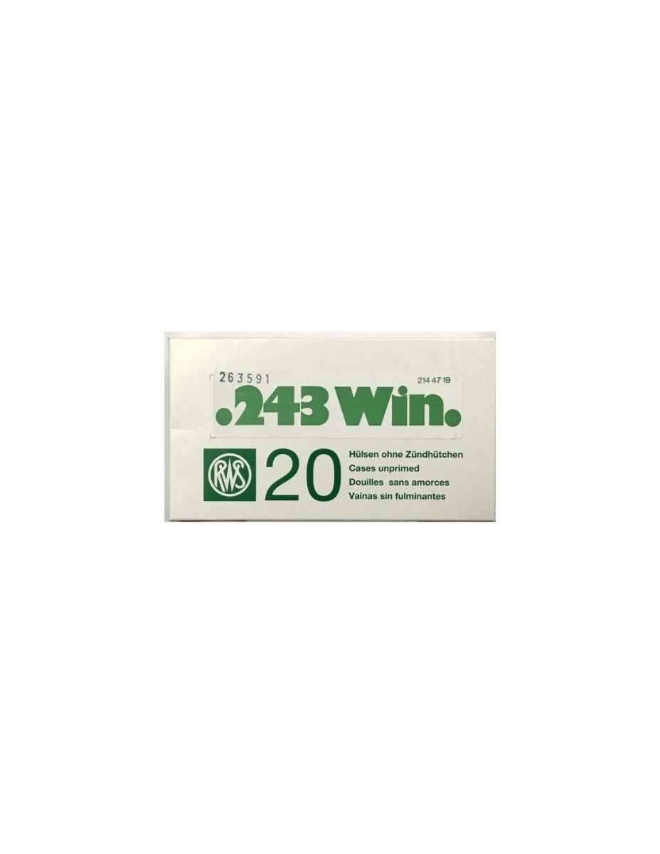 RWS Reloading Brass .243 Win - 20pz
