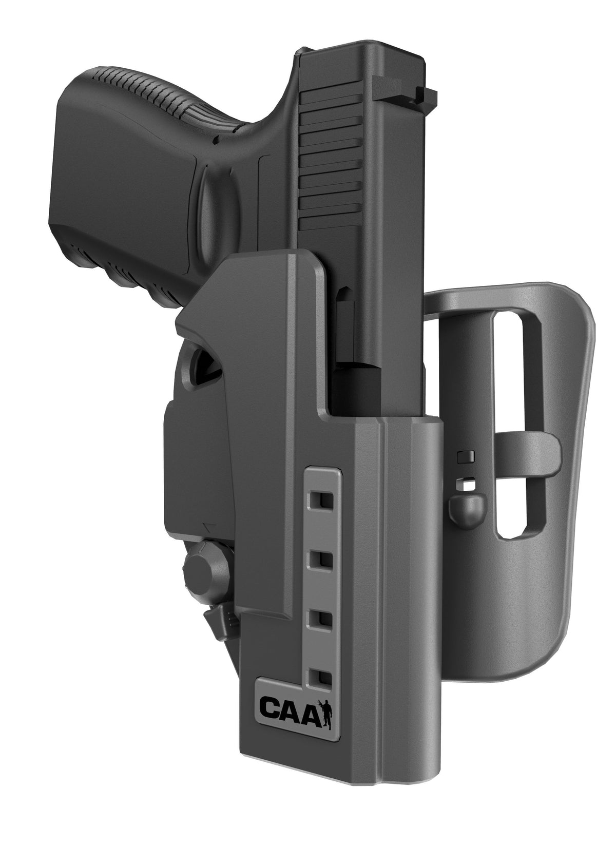 CAA Tactical Multi Retention Holster For All Glock 9mm & .40 Cal Magazine - Black