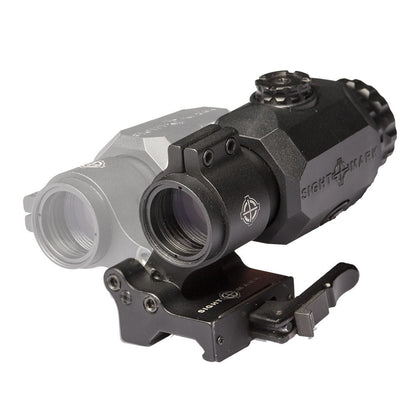 Sightmark XT-3 Tactical Magnifier with LQD Flip to Side Mount - Black