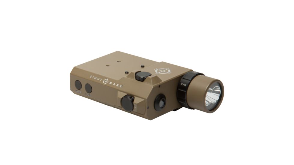 SightMark LoPro Combo Flashlight (Visible and IR) and Green Laser Sight - Dark Earth