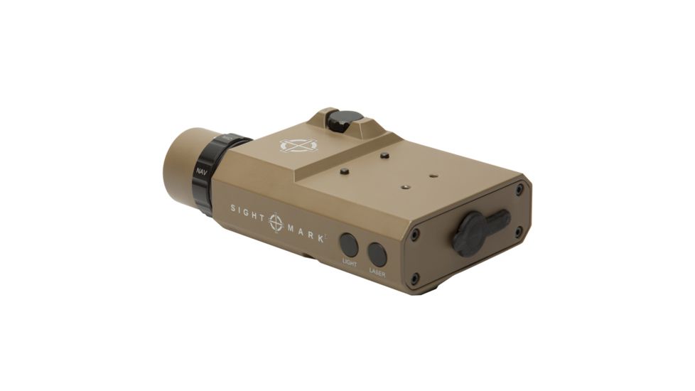 SightMark LoPro Combo Flashlight (Visible and IR) and Green Laser Sight - Dark Earth