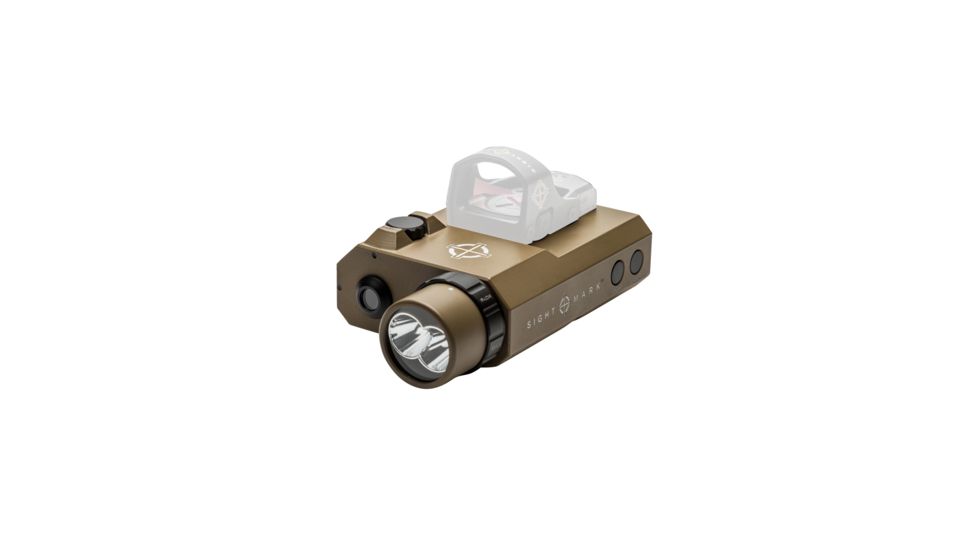 SightMark LoPro Combo Flashlight (Visible and IR) and Green Laser Sight - Dark Earth