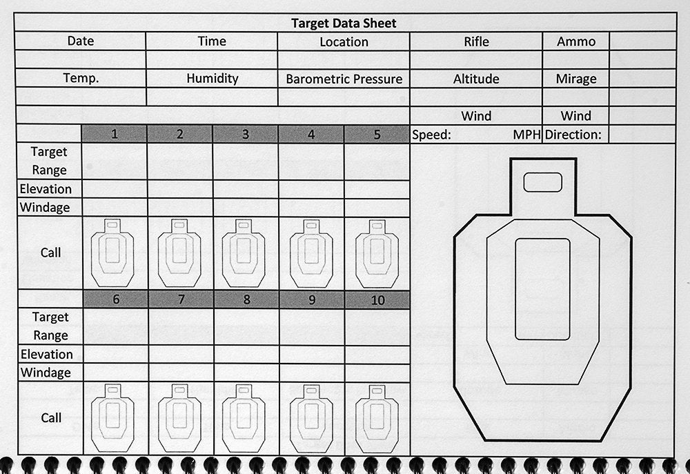 Sightmark Sniper Data Book - Black