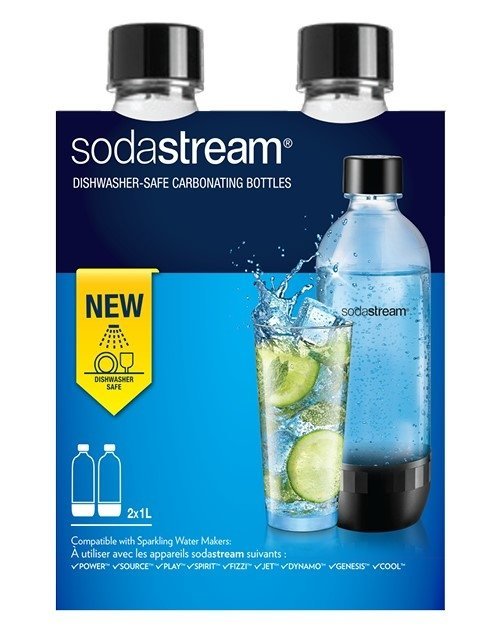 SodaStream Pack Da 2 Bottiglie 1 L. Universali Lavabili In Lavastoviglie