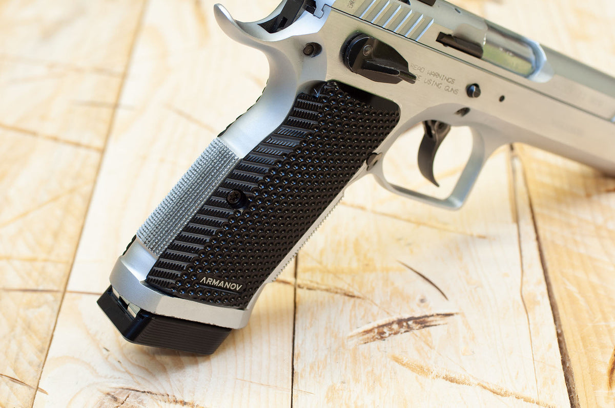 Armanov SpidErgo Pistol Grips for Tanfoglio Small Frame - Black