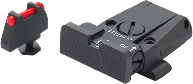LPA Fully Adjustable Sight Set For Glock