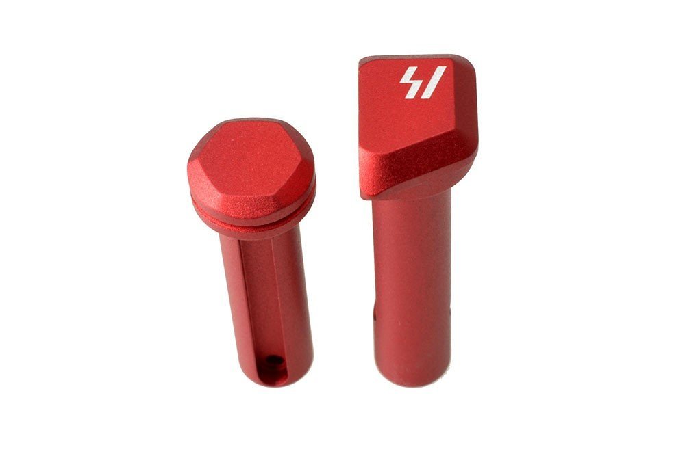 Perni pivot e takedown Strike Industries Ultralight per AR-15, colore rosso
