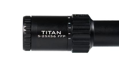 ELEMENT OPTICS TITAN  Riflescope 34mm Tube 5-25X56 FFP 1/4 MOA EHR-1C Reticle