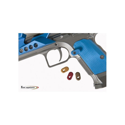 Toni System Oversized Magazine Release Button For Pistol - Bronze