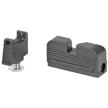 Taran Tactical Innovation Ultimate Fiber Optic Sight Set Fits Glock RMR Cut Co-Witness Height - Black