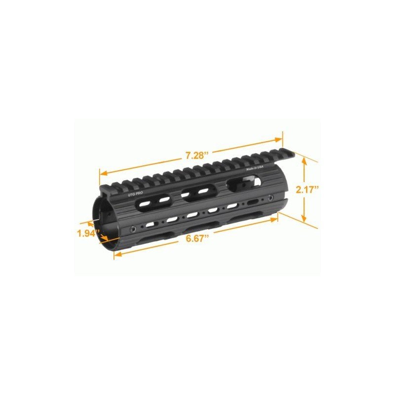 Paramano UTG PRO Super Slim drop-in per AR-15 carbine, vista 2