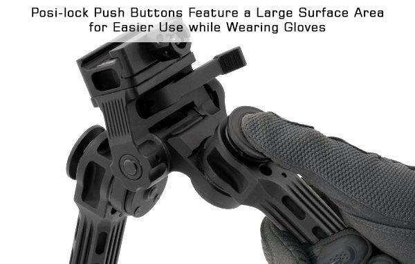 UTG Big Bore Full Stability Bipod 9"-14" Center Height