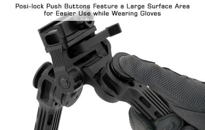 UTG Big Bore Full Stability Bipod 9"-14" Center Height