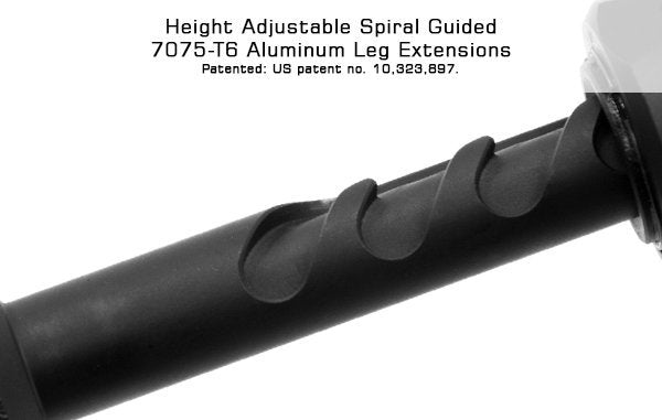 UTG PRO TBNR Bipod 7"-9" Center Height Picatinny