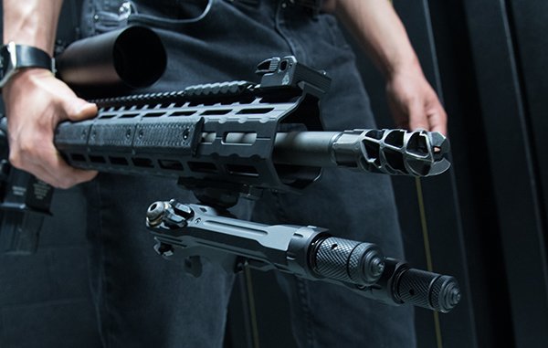Bipiede UTG PRO TBNR 7-9 pollici con attacco M-LOK, vista 8