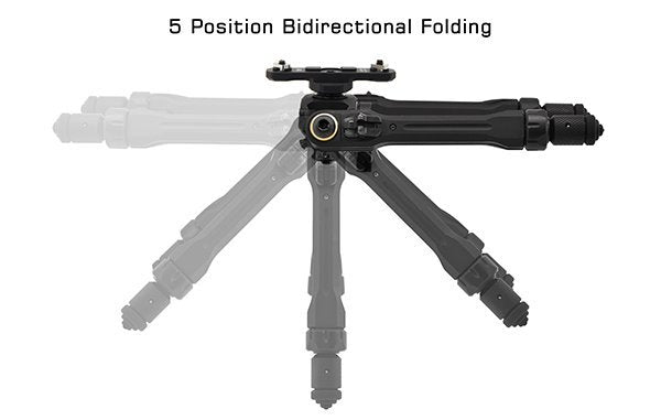 Bipiede UTG PRO TBNR 7-9 pollici con attacco M-LOK, vista 2