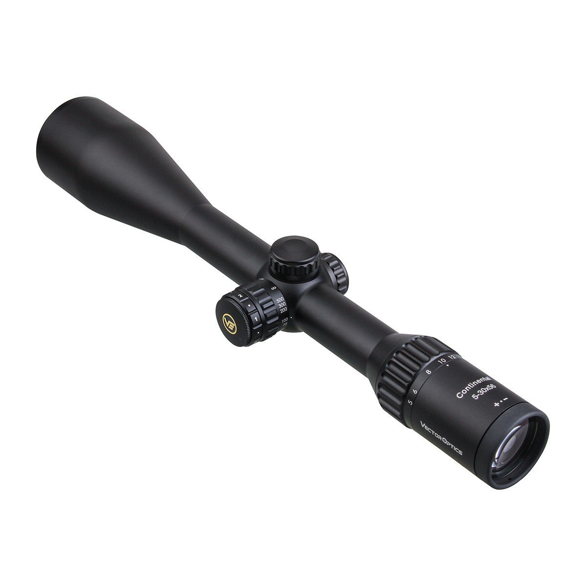 Vector Optics Continental Riflescope 30mm Tube 5-30x56mm SFP Mil Dot Reticle