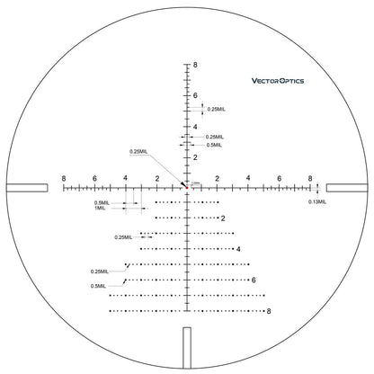 Vector Optics Continental 4-24x50SFP Tactical Riflescope VCT-20 Reticle