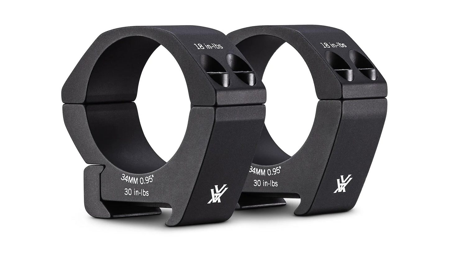Vortex Optics PRO Riflescope Rings 34mm Diameter Low