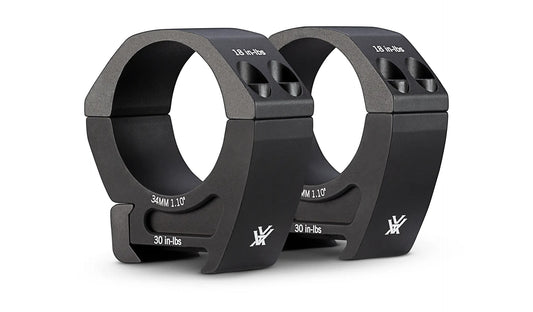 Vortex Optics PRO Riflescope Rings 34mm Diameter Medium
