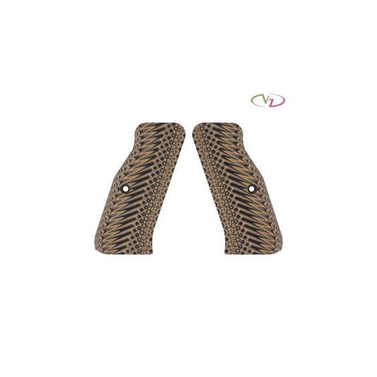 VZ Grip Guancette Per CZ75 Palm Swell Operator 2 - Hyena Brown