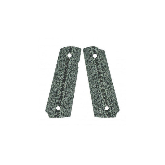 Cachas VZ Grips VZ Stipple de G10 para 1911 full size - Black Gray