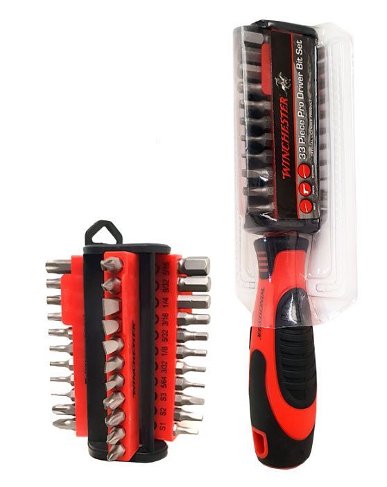 Winchester Pro Driver Bit Set Cacciavite con 33 inserti
