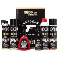 Riflecx HANDGUN CARE SET Kit Pulizia Manutenzione Armi