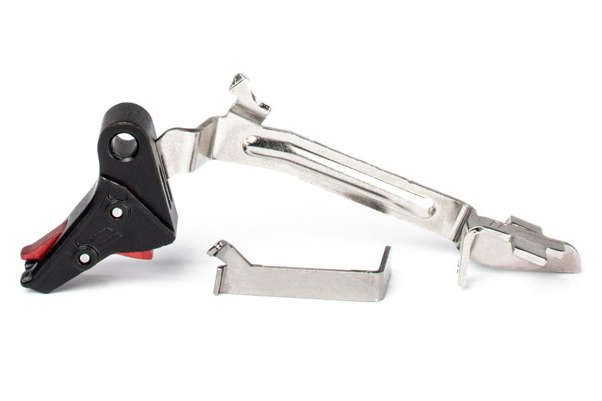 ZEV Technologies Pro Flat Face Trigger Bar Kit Small, BLK/RED