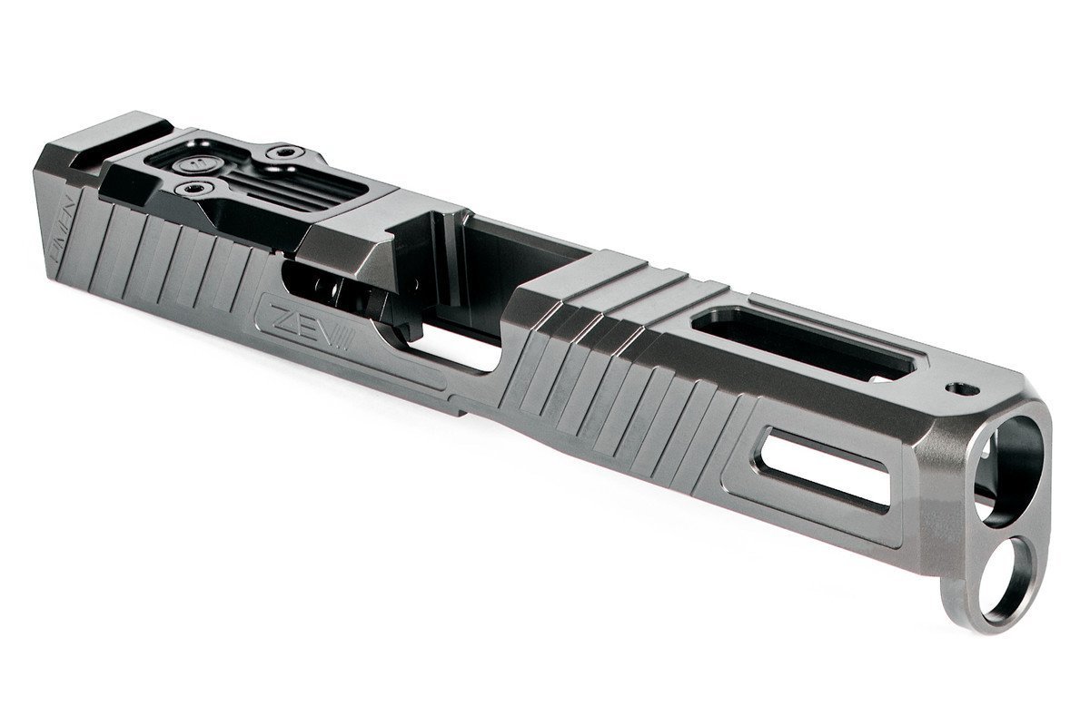 ZEV Technologies Omen Stripped Slide With RMR Plate, Glock 17 Gen 5, Gray