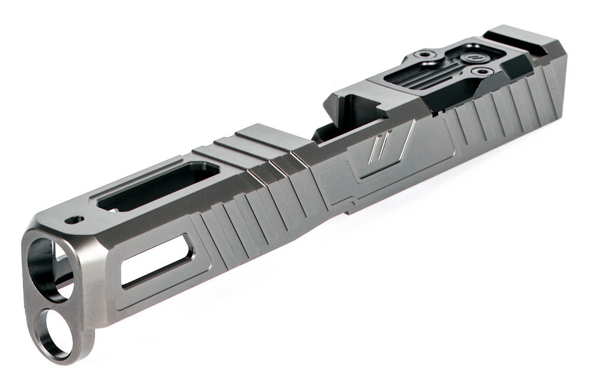 ZEV Technologies Omen Stripped Slide With RMR Plate, Glock 17 Gen 5, Gray
