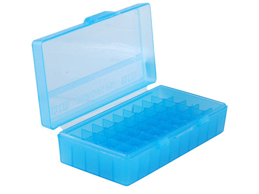 MTM - Flip-Top Ammo Box .40S&W, 45ACP - 50 Colpi Blue