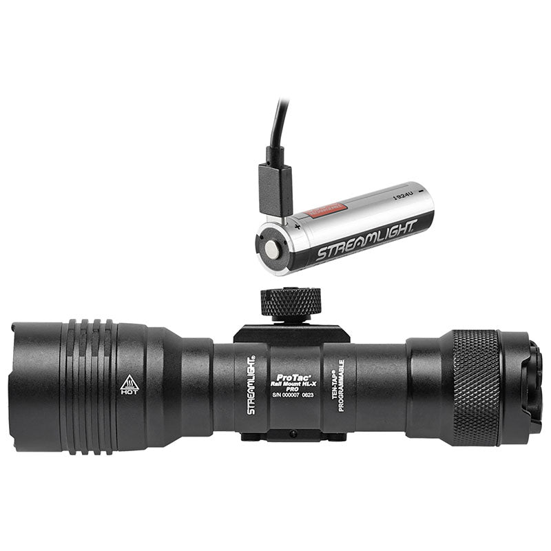 Streamlight ProTac Rail Mount HL-X Pro USB con batteria ricaricabile SL-B26 e cavo USB