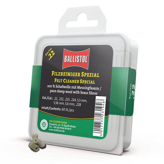Ballistol Tappi in Feltro Pulizia Canna Linea Special Cal. 9/38 - 60 Pz