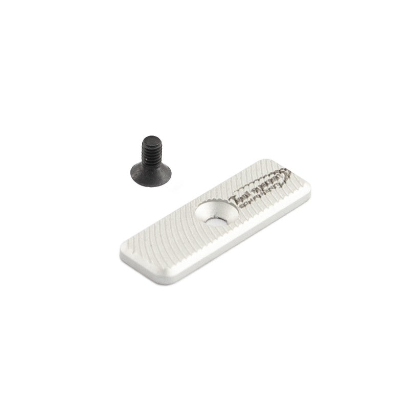 Toni System Pulsante di sgancio maggiorato 30 x 10 mm – Argento