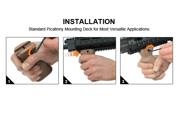 UTG Impugnatura Combat Ambidestra FDE