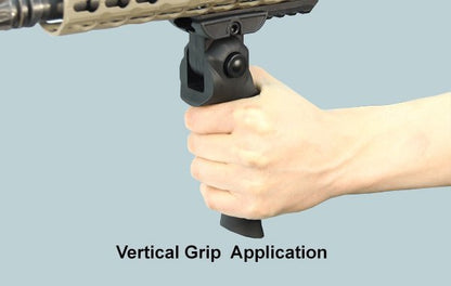 UTG impugnatura Apache Multi-Angle Grip nera, vista 7
