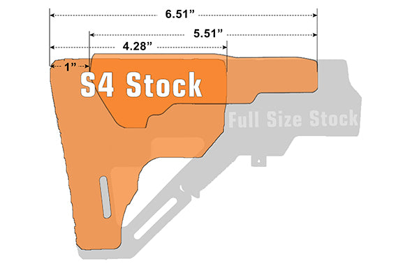UTG PRO AR15 Combat OPS Ready S4 Mil-Specs Stock Kit - Black