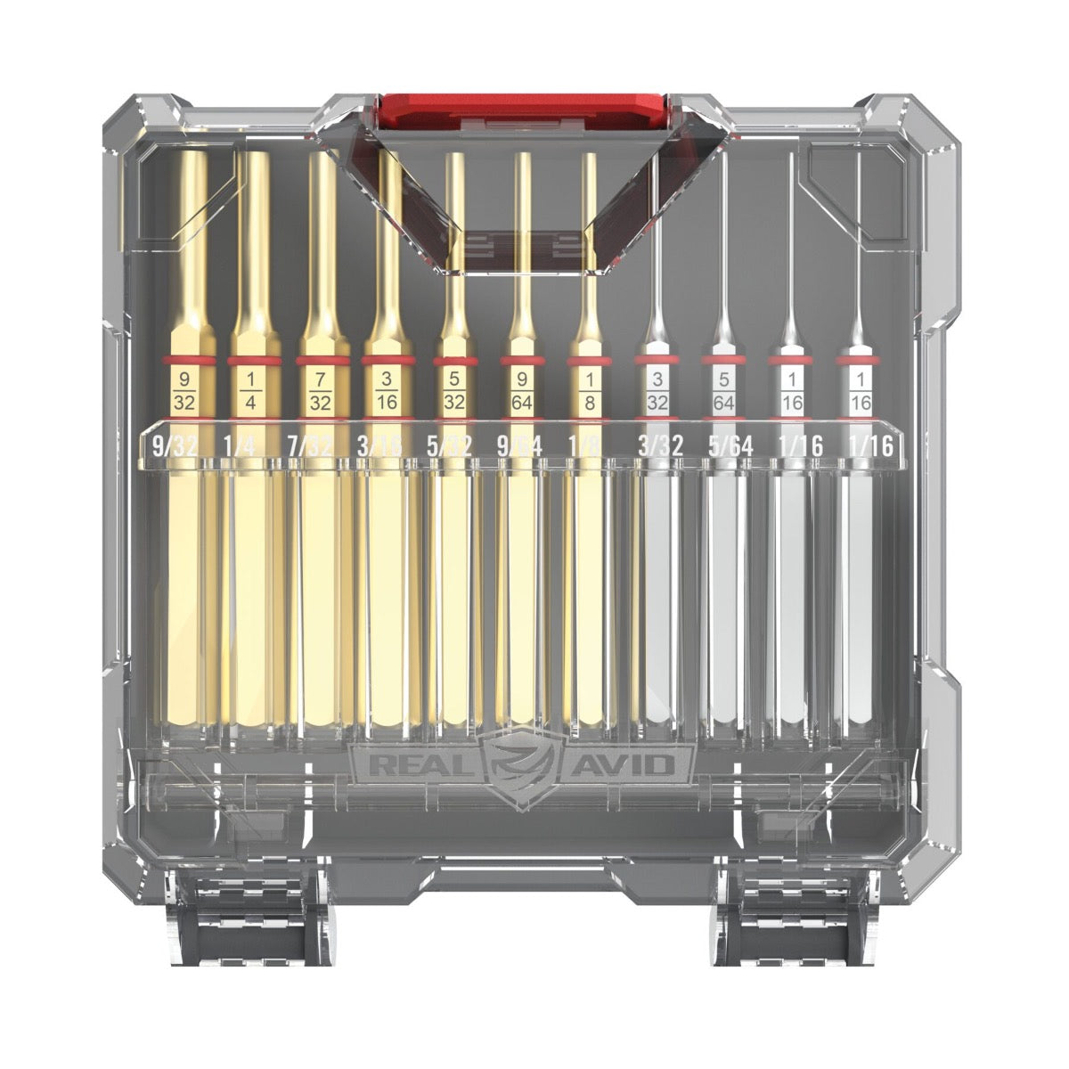 Real Avid ACCU-PUNCH 11-PIECE STANDARD BRASS & STEEL PIN PUNCH SET Cacciaspine