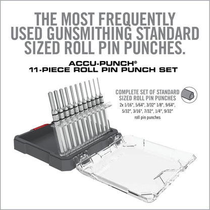 Real Avid ACCU-PUNCH 11-PIECE ROLL PIN PUNCH SET Cacciaspine