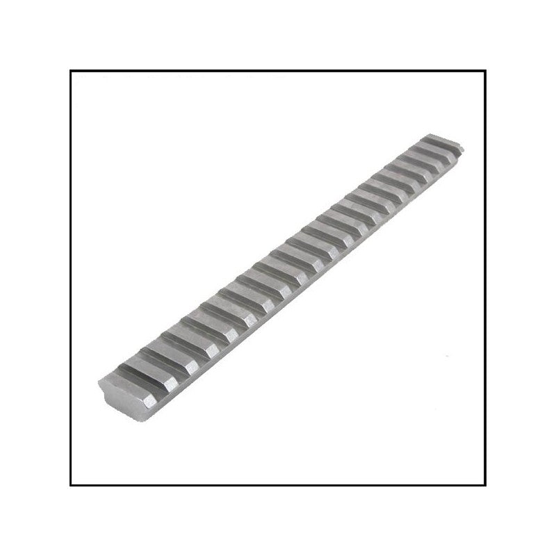 Recknagel base Picatinny grezza in acciaio 204 mm