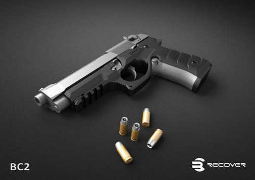 Recover Grip & Rail System per Beretta 92 - Desert Sand