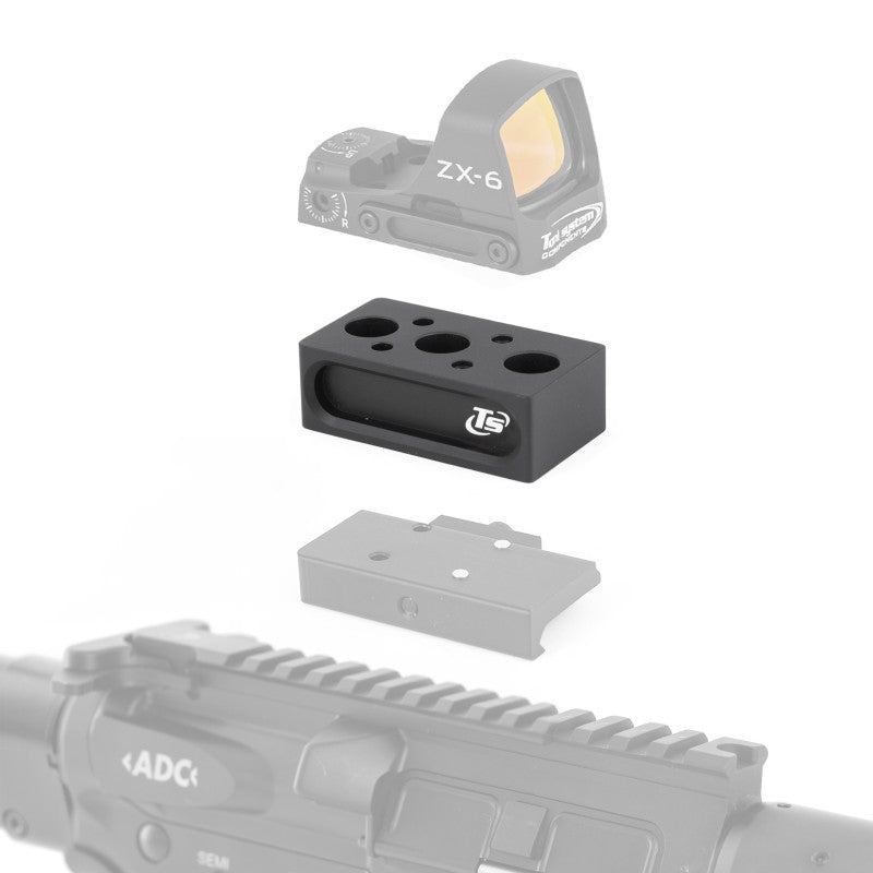 Toni System Rialzo per red dot da 17 mm per PCC, AR9 e AR15