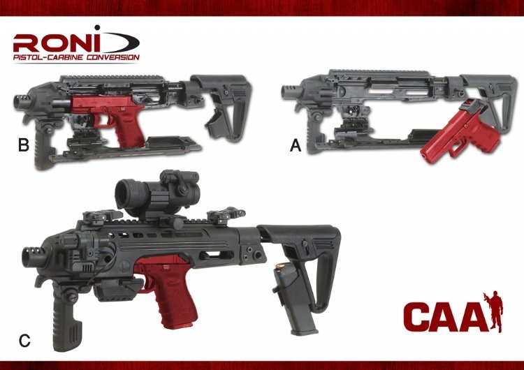 RONI Glock Chassis Longer Version Black